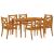 Set mobilier de grădină, 7 piese, lemn masiv de acacia GartenMobel Dekor