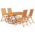 Set mobilier de grădină, 5 piese, lemn masiv de acacia, 150-200 cm GartenMobel Dekor