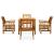 Set mobilier de grădină cu perne, 5 piese, lemn masiv acacia GartenMobel Dekor