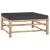 Set mobilier de grădină cu perne gri închis, 4 piese, bambus GartenMobel Dekor