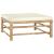 Set mobilier de grădină, cu perne alb crem, 8 piese, bambus GartenMobel Dekor