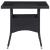 Set mobilier grădină, 5 piese, negru, poliratan/sticlă tratată GartenMobel Dekor