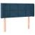 Tăblie pat cu aripioare albastru închis 83x16x78/88 cm catifea GartenMobel Dekor