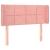 Tăblie de pat cu aripioare roz 93x16x78/88 cm catifea GartenMobel Dekor