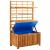 Cutie de depozitare cu spalier, 99x55x160 cm, lemn masiv acacia GartenMobel Dekor