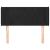 Tăblie de pat cu aripioare negru 103x16x78/88 cm catifea GartenMobel Dekor