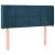 Tăblie pat cu aripioare albastru închis 103x16x78/88 cm catifea GartenMobel Dekor