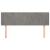 Tăblie de pat cu aripioare gri deschis 147x16x78/88 cm catifea GartenMobel Dekor