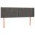 Tăblie de pat cu aripioare gri închis 147x16x78/88 cm catifea GartenMobel Dekor