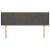 Tăblie de pat cu aripioare gri închis 147x16x78/88 cm catifea GartenMobel Dekor