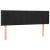 Tăblie de pat cu aripioare negru 147x16x78/88 cm catifea GartenMobel Dekor