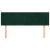 Tăblie de pat cu aripioare verde închis 147x16x78/88 cm catifea GartenMobel Dekor