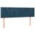 Tăblie pat cu aripioare albastru închis 147x16x78/88 cm catifea GartenMobel Dekor