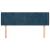 Tăblie pat cu aripioare albastru închis 147x16x78/88 cm catifea GartenMobel Dekor
