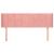 Tăblie de pat cu aripioare roz 147x16x78/88 cm catifea GartenMobel Dekor