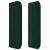 Tăblie de pat cu aripioare verde închis 163x16x78/88 cm catifea GartenMobel Dekor