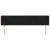 Tăblie de pat cu aripioare negru 183x16x78/88 cm catifea GartenMobel Dekor