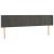 Tăblie de pat cu aripioare gri închis 203x16x78/88 cm catifea GartenMobel Dekor