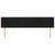 Tăblie de pat cu aripioare negru 203x16x78/88 cm catifea GartenMobel Dekor