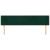Tăblie de pat cu aripioare verde închis 203x16x78/88 cm catifea GartenMobel Dekor