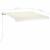 Copertină retractabilă manual, crem, 350x250 cm GartenMobel Dekor