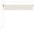 Copertină retractabilă manual, crem, 350x250 cm GartenMobel Dekor
