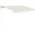 Copertină retractabilă manual cu LED, crem, 350x250 cm GartenMobel Dekor