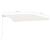 Copertină retractabilă manual cu LED, crem, 450x300 cm GartenMobel Dekor