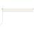 Copertină retractabilă manual, crem, 500x300 cm GartenMobel Dekor