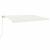 Copertină retractabilă manual, crem, 500x300 cm GartenMobel Dekor