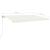 Copertină retractabilă manual, crem, 500x300 cm GartenMobel Dekor