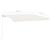 Copertină retractabilă manual, crem, 450x350 cm GartenMobel Dekor