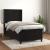Pat box spring cu saltea, negru, 90x200 cm, catifea GartenMobel Dekor