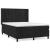 Pat box spring cu saltea, negru, 140x190 cm, catifea GartenMobel Dekor