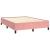Pat box spring cu saltea, roz, 140x190 cm, catifea GartenMobel Dekor