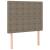 Pat box spring cu saltea, gri taupe, 90x200 cm, textil GartenMobel Dekor