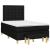 Pat box spring cu saltea, negru, 120x200 cm, textil GartenMobel Dekor