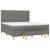 Pat box spring cu saltea, gri închis, 180x200 cm, textil GartenMobel Dekor