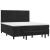 Pat box spring cu saltea, negru, 160x200 cm, catifea GartenMobel Dekor