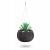 Ghiveci decorativ cu lant, rotund, negru, 2.3 L, 23.8x16.1 cm, Beton Bowl WS GartenVIP DiyLine