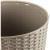 Ghiveci decorativ de flori, Prosperplast, Rato, imitatie ratan, rotund, inalt, cafeniu, 25x47.6 cm GartenVIP DiyLine