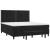 Pat box spring cu saltea, negru, 160x200 cm, catifea GartenMobel Dekor