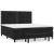 Pat box spring cu saltea, negru, 160x200 cm, catifea GartenMobel Dekor