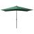 Umbrelă de soare cu stâlp din oțel & LED-uri, verde, 2x3 m GartenMobel Dekor