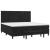 Pat box spring cu saltea, negru, 200x200 cm, catifea GartenMobel Dekor