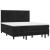 Pat box spring cu saltea, negru, 160x200 cm, catifea GartenMobel Dekor