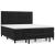 Pat box spring cu saltea, negru, 160x200 cm, catifea GartenMobel Dekor
