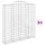 Coșuri gabion arcuite 4 buc. 200x30x200/220 cm fier galvanizat GartenMobel Dekor