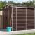 Șopron de grădină, maro, 191x640x198 cm, oțel galvanizat GartenMobel Dekor