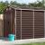 Șopron de grădină, maro, 191x810x198 cm, oțel galvanizat GartenMobel Dekor